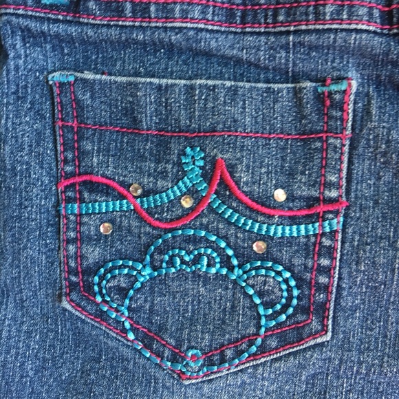 Bobby Jack Brand Stretch Denim Jeans Girls Size 7 - Picture 6 of 10